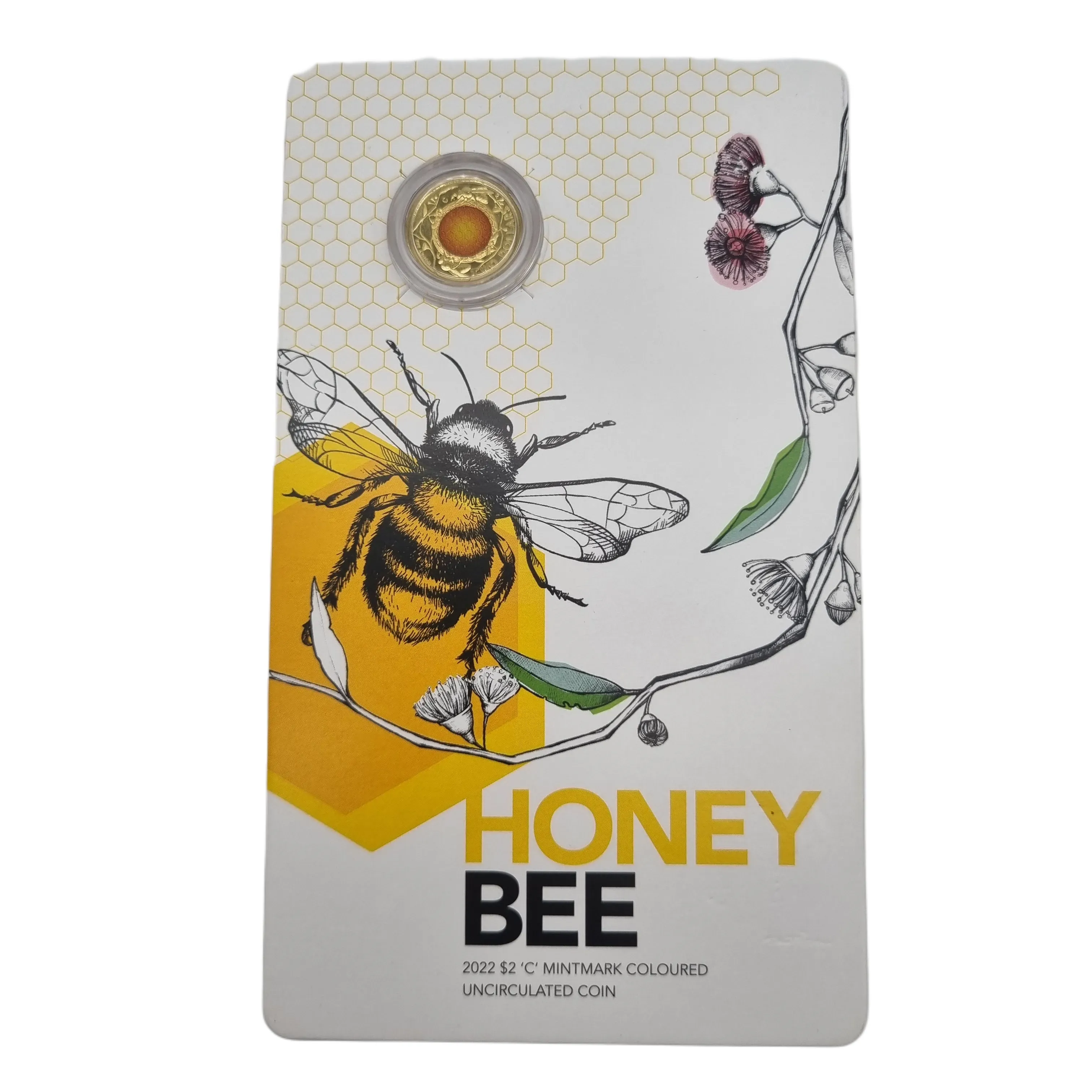 2022 Honey Bee $2 Coloured Uncirculated Coin