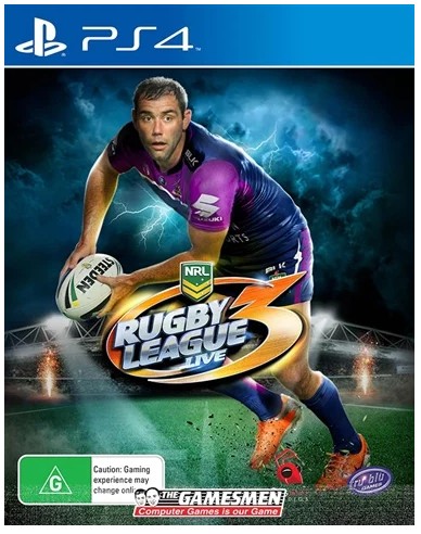 Sony Playstation 4 Rugby League Live 3, Excellent USED Condition, With Case + Manual (GE 14587)