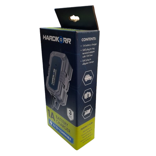 Hardkorr HKPBATCHG1A 6/12V Battery Charger in Box (LN)