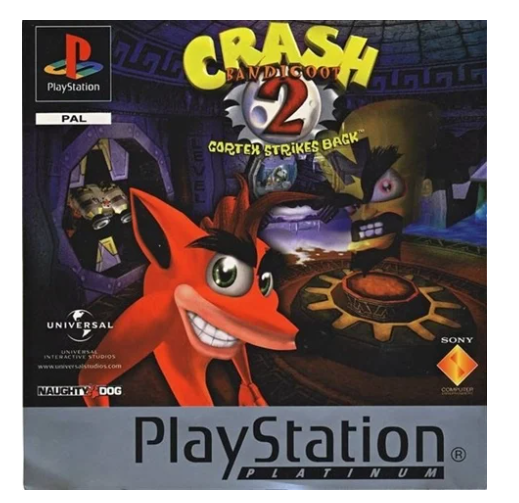 Crash Banicoot 2 Cortex Strikes Back PS1 Platnium Game – With Case And Manual – Good Condition (CP-1343294)