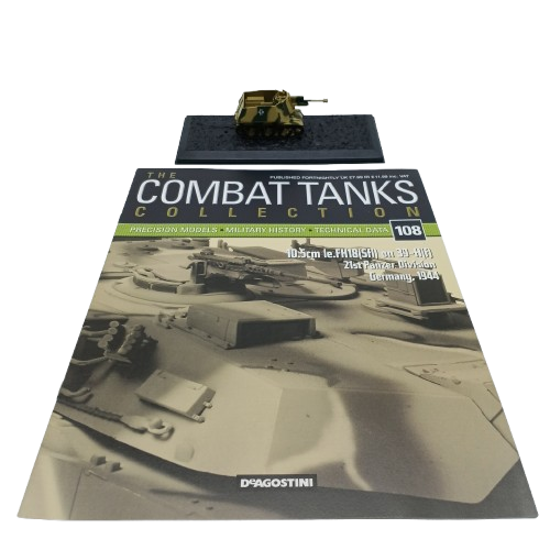 Combat Tanks Collection Tank 10.5cm le.FH18 Brown In Case With Magazine (CP)