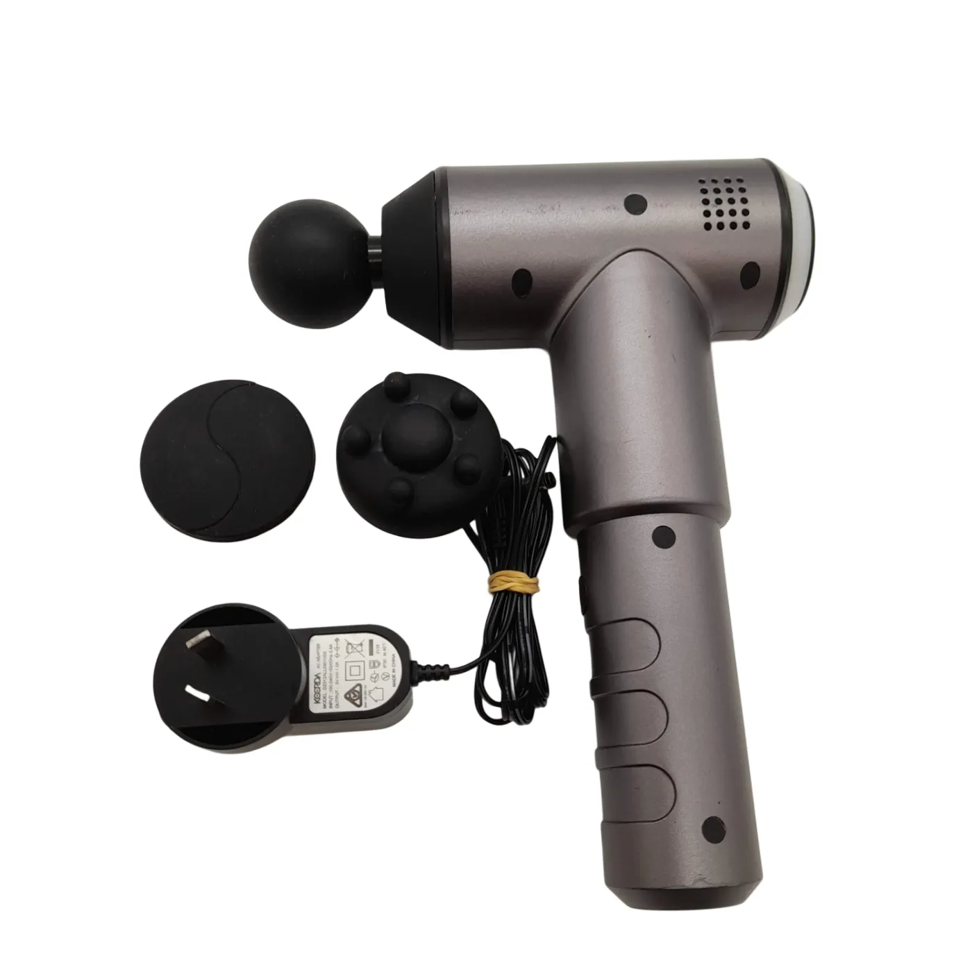 Celsius Massage Gun Percussion Gun Grey/Black + Charger + Attachments (WR 1353290)