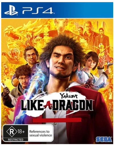 Yakuza Like A Dragon steel Book Edition Playstation 4 Game – Very Good With Manual