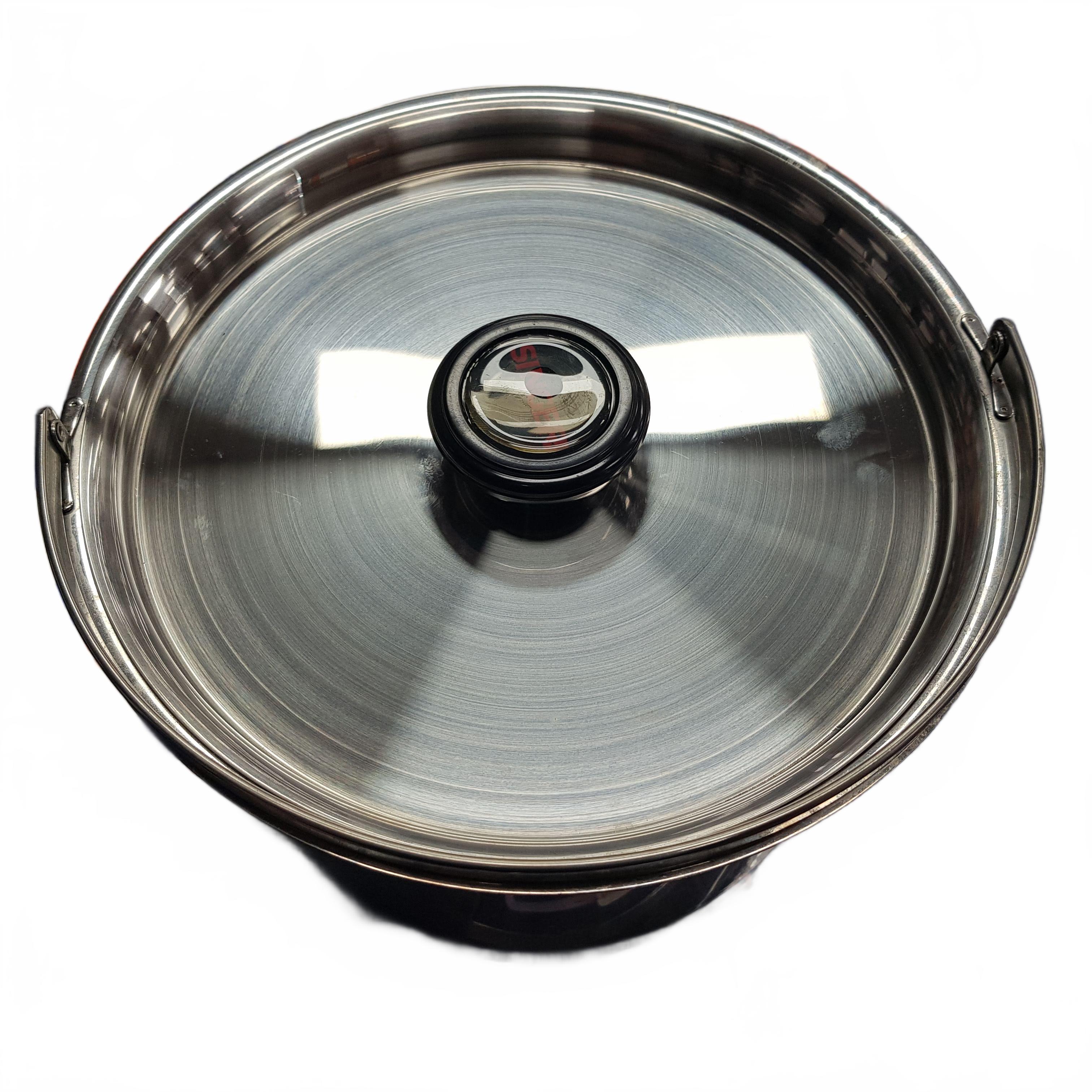 Singer Kitchen Pot Silver With 2 Lids And Basket (1430729) (MR)