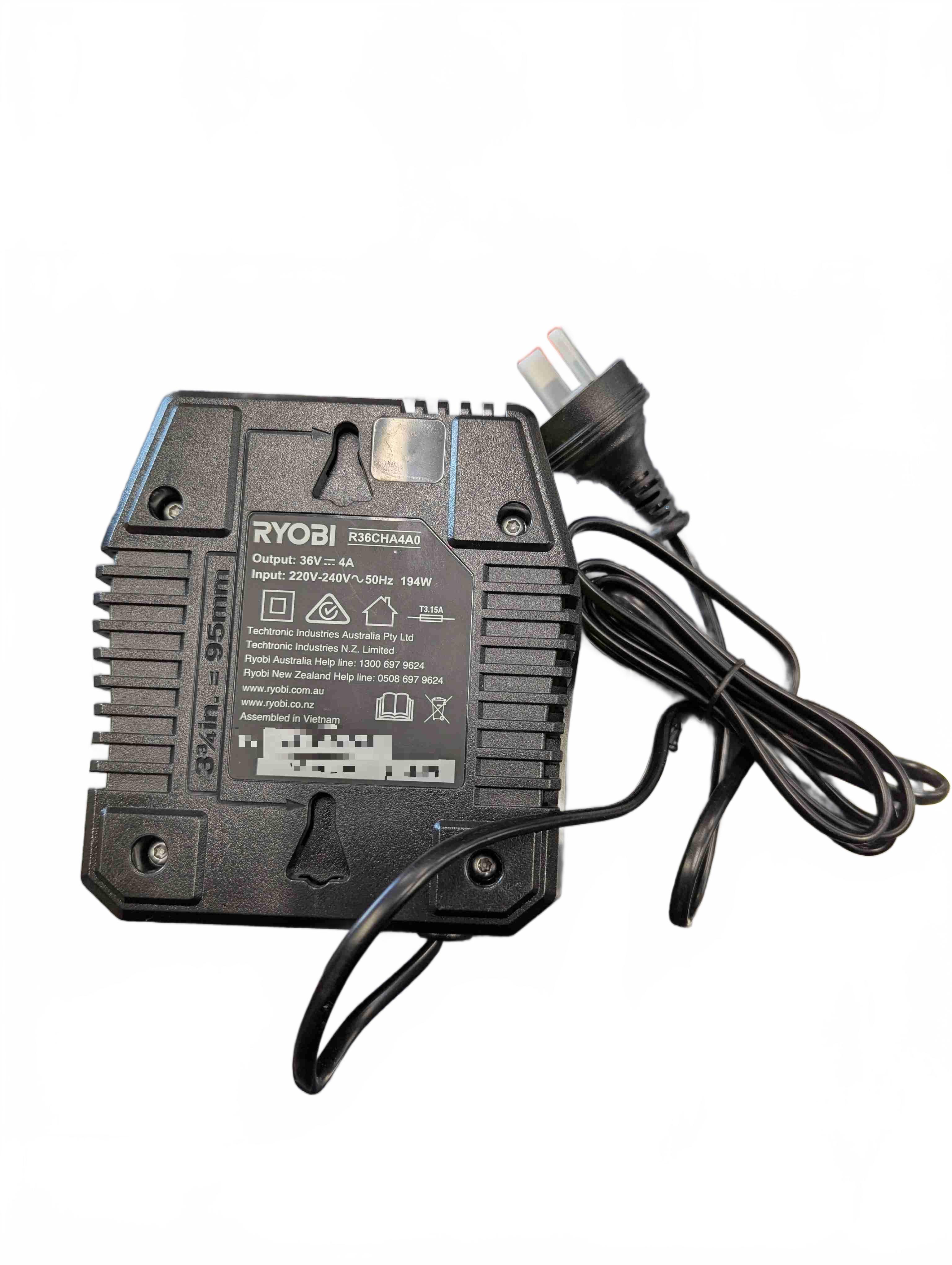 Ryobi 36V Charger R36CHA4A0, Excellent USED Condition (GE 1437573)