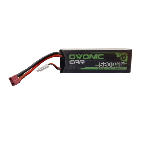 Ovonic 3S 5200mAh 130C LiPo Battery with XT60 to TRA Plug for 1/10 RC Slash Rustler Stampede (Good Condition) (MR)
