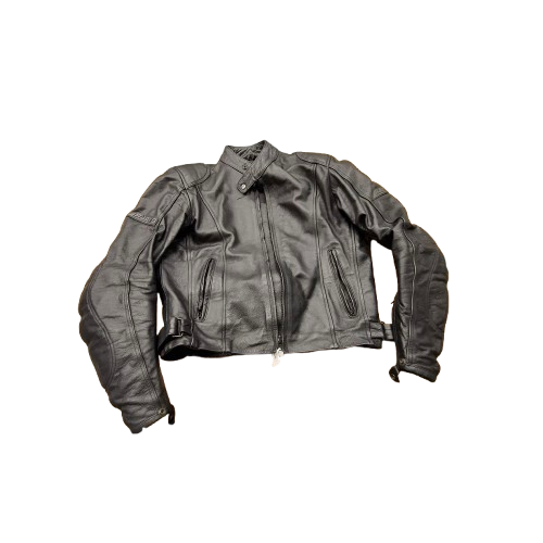 RJAYS Black Motorcycle Jacket – Men’s Size 44 (JN)