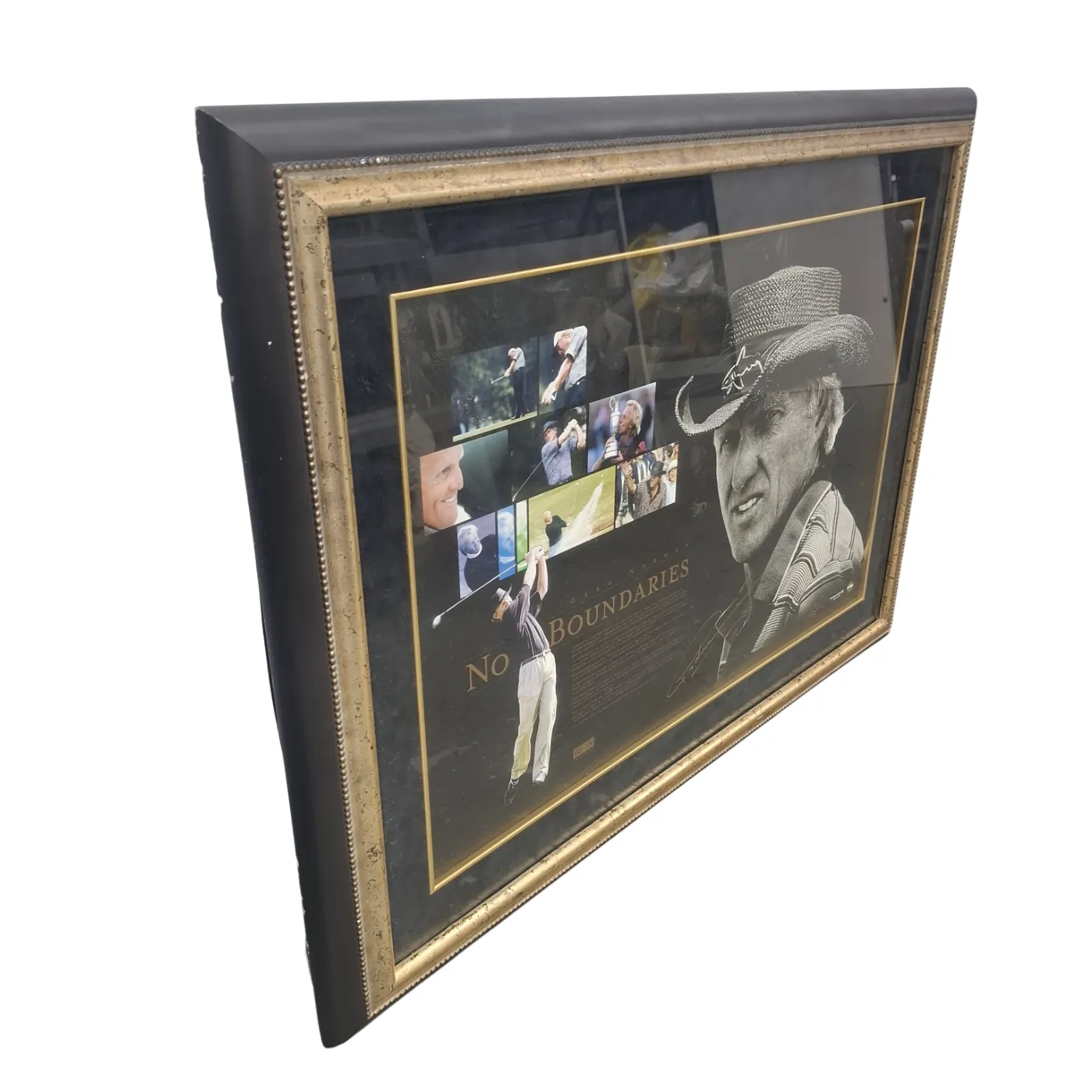 Greg Norman No Boundaries Framed Print Limited Edition 60/350 Back of Frame Damaged (WR 1402759) **Pick Up Only**