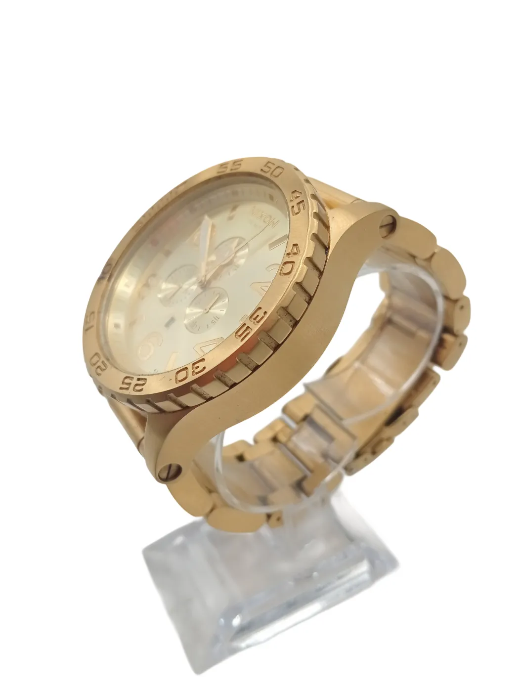 Men’s Nixon 51-30 Chrono Watch – Gold, 280.5 Gms (wr 1339899)