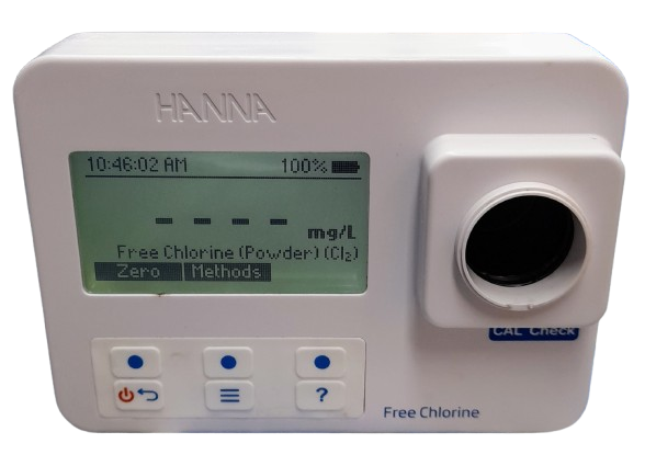 Hanna Instruments IC-HI97771 Free Chlorine and Ultra High Range Total Chlorine Portable Photometer
