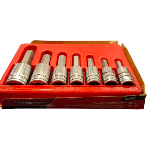 Snap-On 307ESAY Hex Socket Set – SAE Allen/Hex Driver Set (JN)