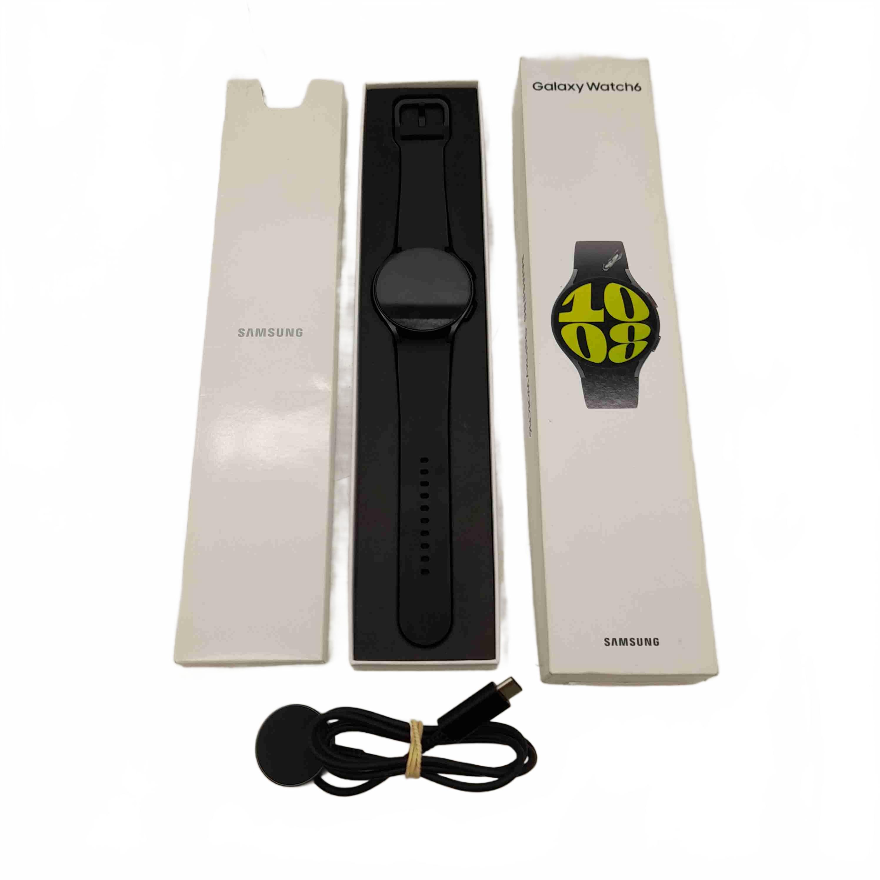 Samsung Galaxy Watch6 44mm SM-R945F Black With Charger in Box Immaculate Condition (WL1429918)