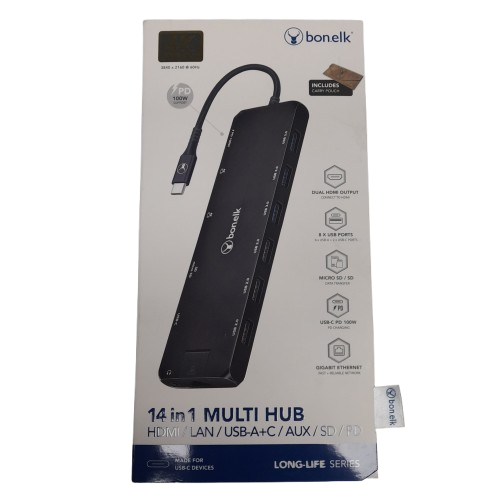Bonelk 14-in-1 Multiport Hub Black (MR)