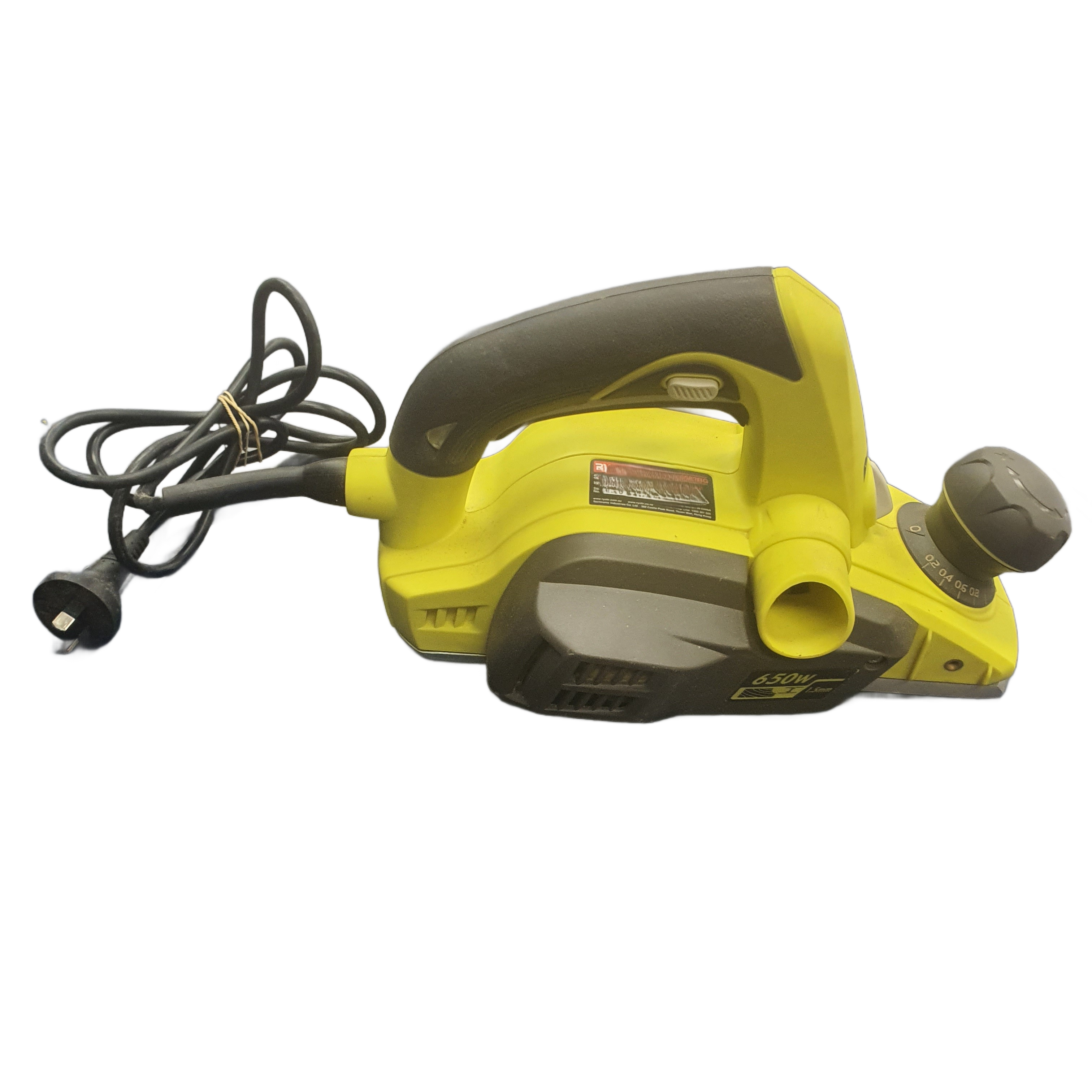 Ryobi Planer ERP6582RG Green, 240V Corded, Very Good USED Condition, With Dust Bag, Manual + Guide (MR 1418961)