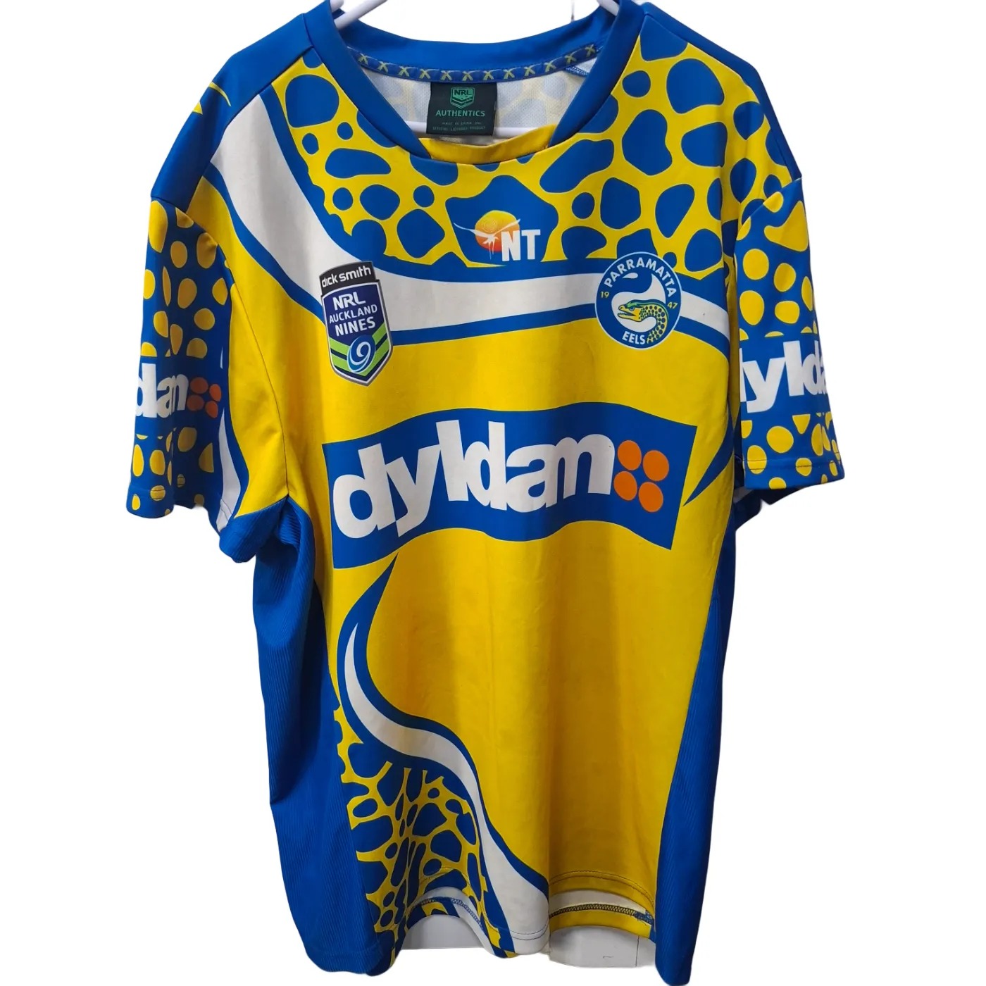 NRL Parramatta Eels Yellow Blue Jersey Size 3XL (WR 1418932)