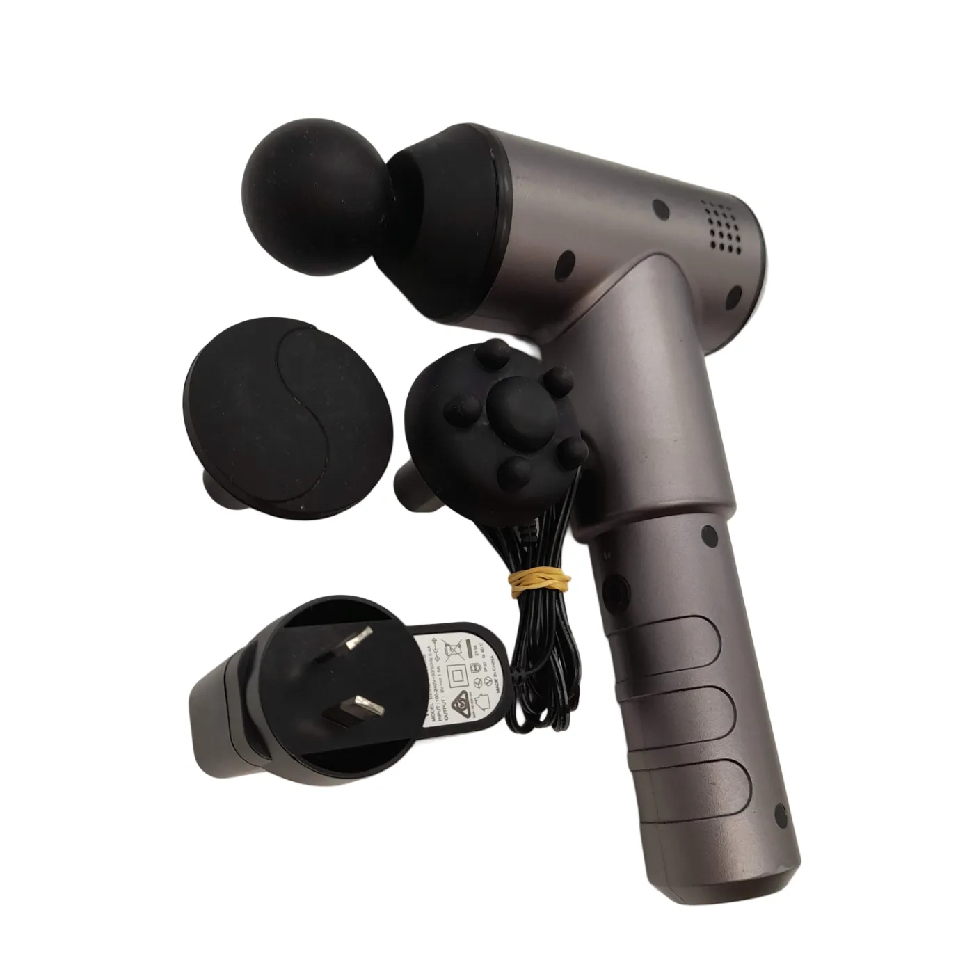 Celsius Massage Gun Percussion Gun Grey/Black + Charger + Attachments (WR 1353290)