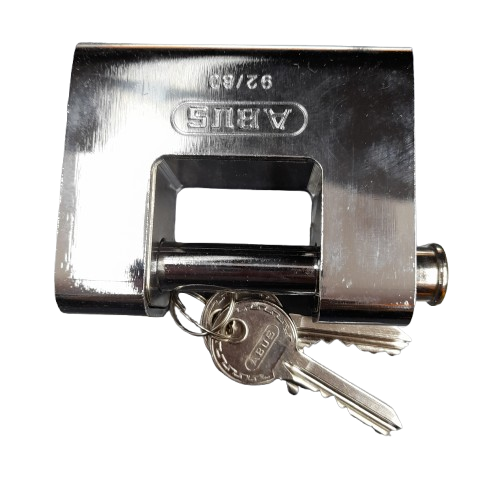 Abus Lock And Key Set92/80 Silver