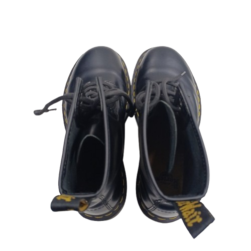 Unisex Dr Martens Boots 1460 Smooth, Black, Lightly Worn, Creasing Very Faint Scuffing, US 5.5/UK 4.5 (NA 1388719)