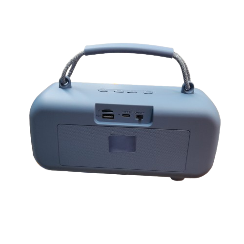 Laser Blue Bluetooth Speaker With Handle  (LN)