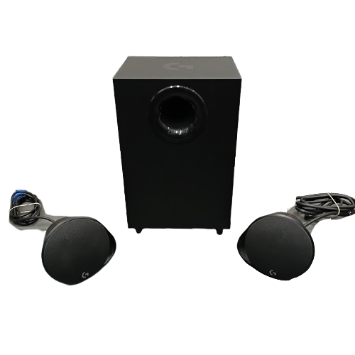 Logitech LIGHTSYNC PC Gaming Speakers (G560) + Cables + LED Speakers + Power – Second Hand Item Great Condition (1394517 WR)