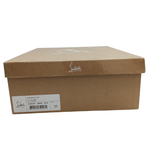 Ladies Christian Louboutin Astribooty 100 Ankle Boots, Black Leather, Good USED Condition, Wear To Soles (Shown), With Box + Dust Covers NO Receipt (NA)