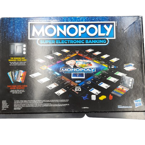 Hasbro Monopoly Super Electronic Banking Board Game (LN)