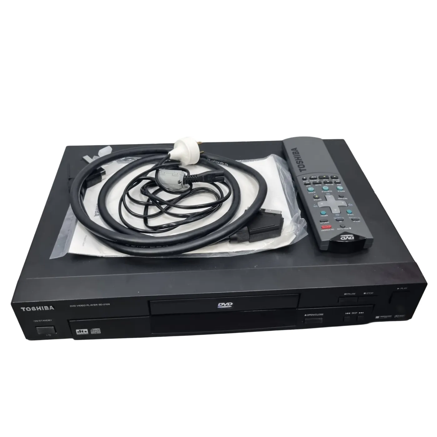 Toshiba DVD Player SD-21098 + Power & Remote (WR 1349392)
