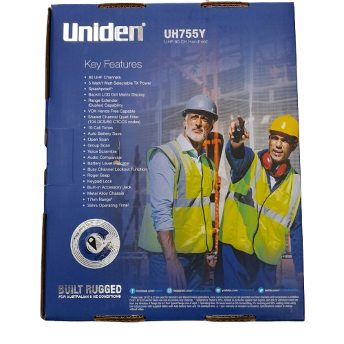 Uniden UH755Y Two Way Radio Yellow (LN)
