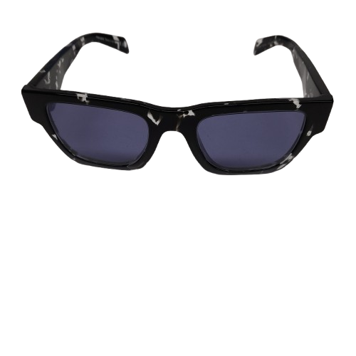 PRADA SPR5012 Black Squared Sunglasses (MR)