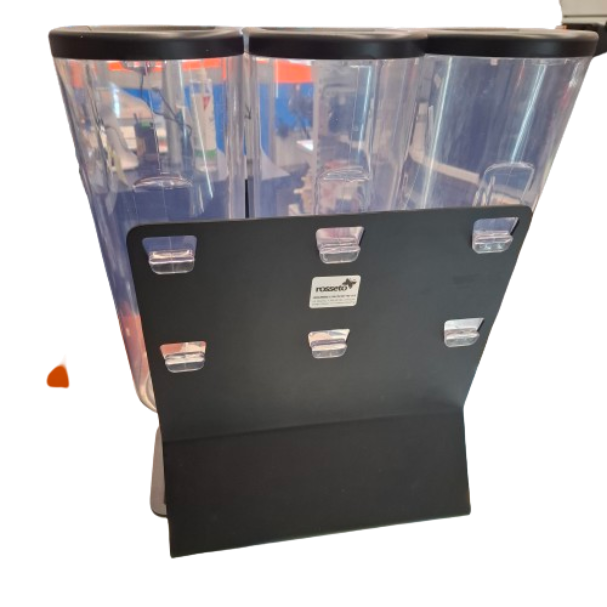Rosseto Food Dispenser Triple EZ-Pro Black And Clear  (JN)