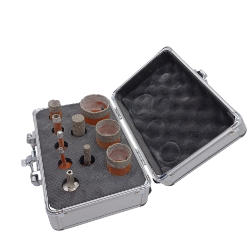 Diarex 10pc Vacuum Brazed VDU Drill Bit Set, Good Condition, Case + Label Dinged (LE 1368533)