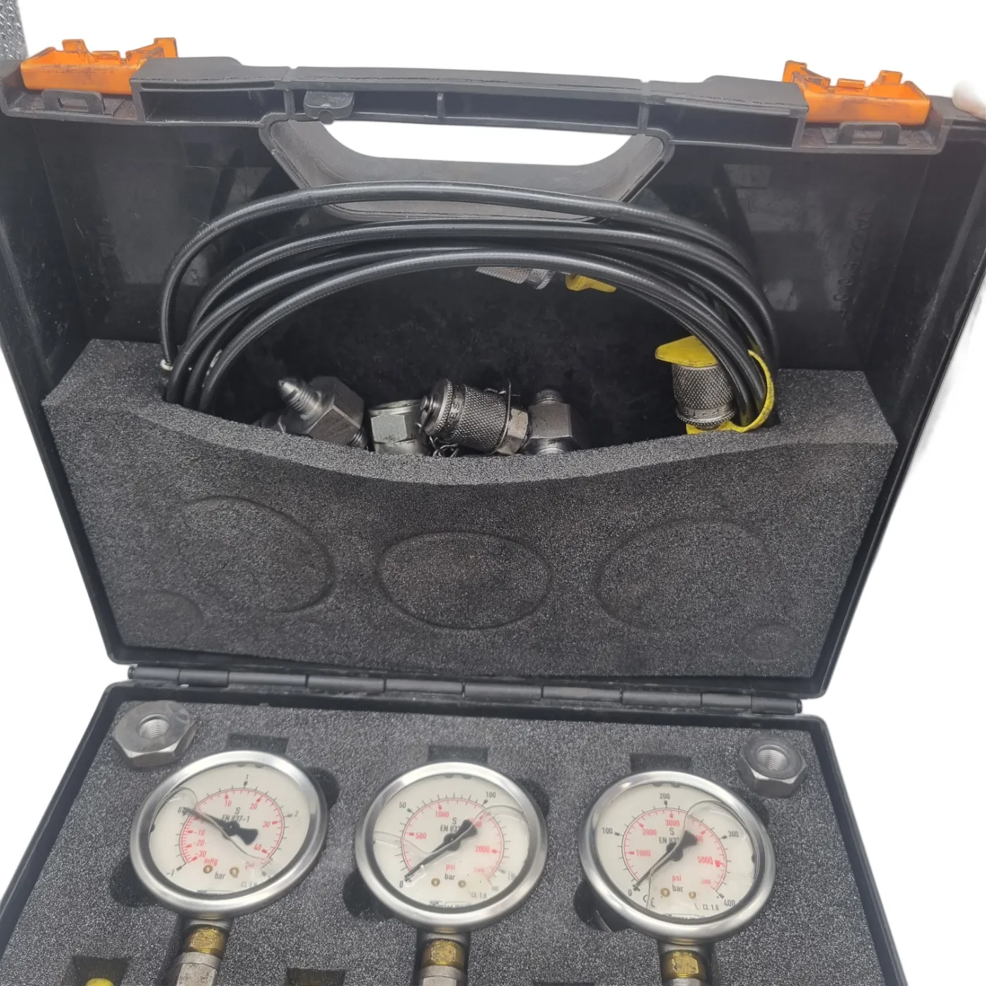 STAUFF 20 Series Analogue Pressure Tester 3-Gauge Kit With Case & Attachments (WR 1402634)