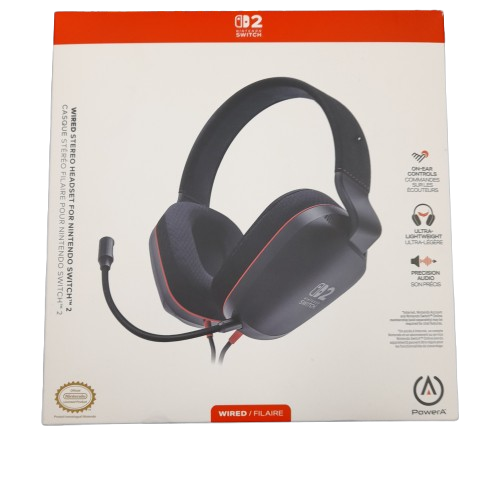 PowerA Gaming Headset UNHSHSWD Black Stereo Wired Headset (LN)