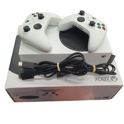 Microsoft Xbox Series S 512GB White Console (1883) with 2 Controllers (1427002) (MR)