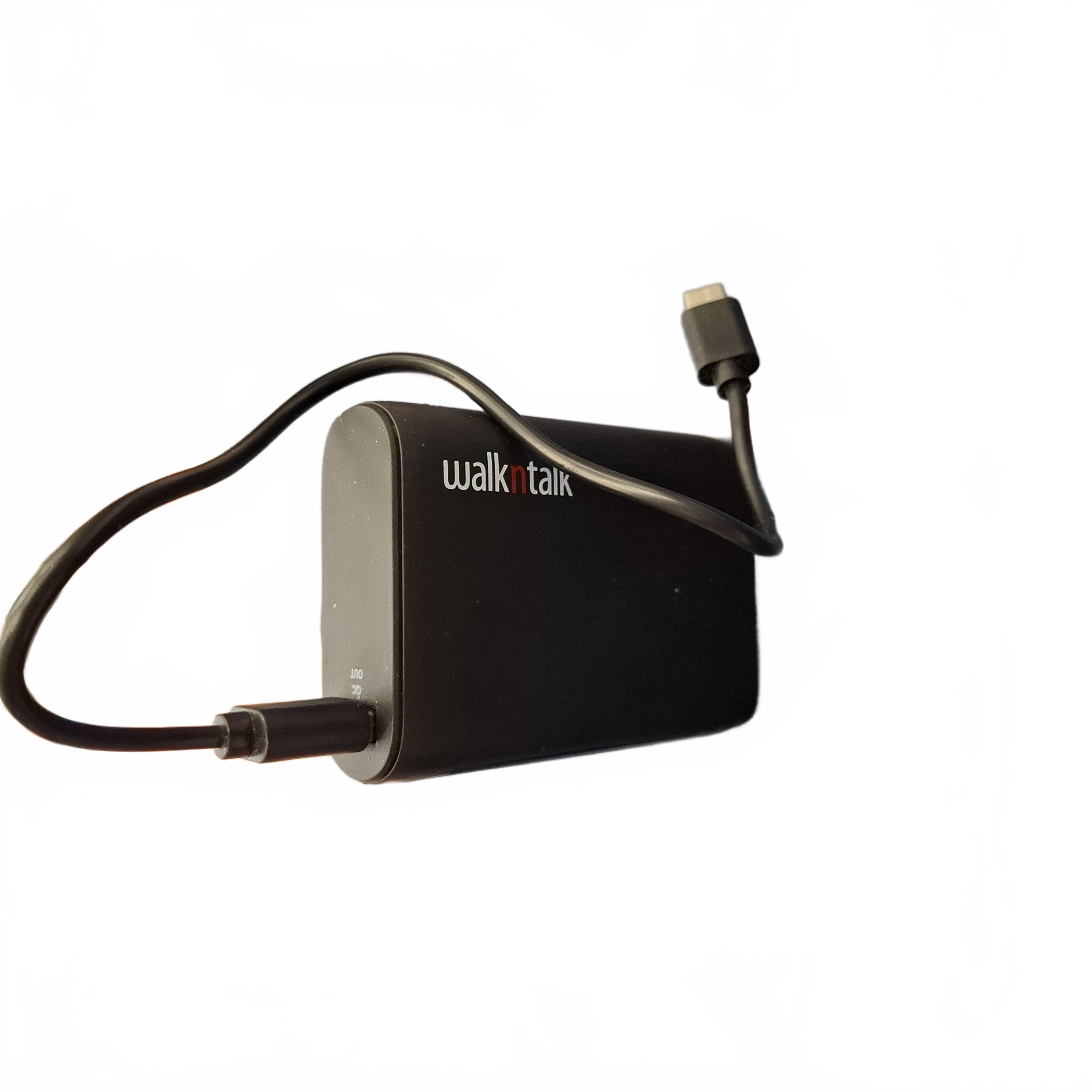 Walk N Talk Power Bank Charger PWU-810K 10000mAh Black (1430533) (JN)