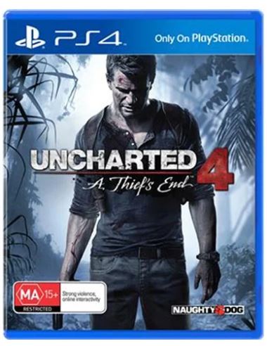 Uncharted 4 A theifs End Playstation 4 Game Good Condition no Manual