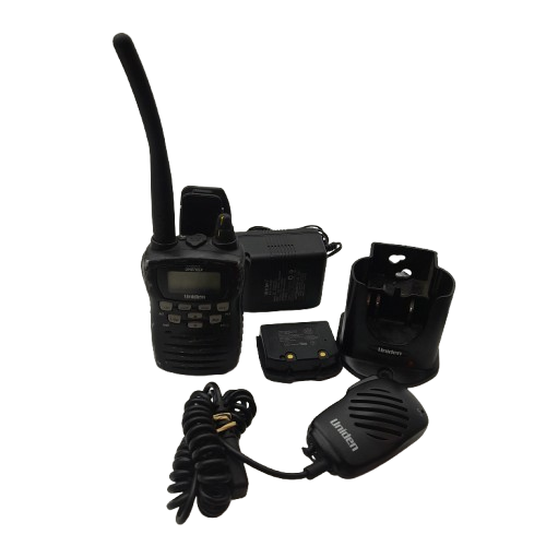 Uniden UH076SX 5W UHF Radio With Extra Battery, Charger and Handheld Microphone/Speaker
