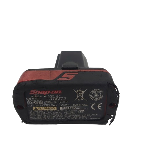 Snap-On Rechargeable 7.2/14.4V Battery CTB8172 2.0Ah, Black, Wear To Rubber (NA 1357442)