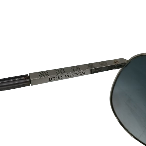 Louis Vuitton Attitude Pilote Sunglasses Z0340U + Gucci Cloth Bag **SCRATCHED GLASSES** (1400453) (CP 1400453)