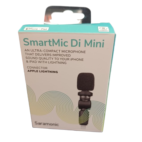 Saramonic SmartMic Di Mini Condenser Microphone with MFI Lightning Port (LE)
