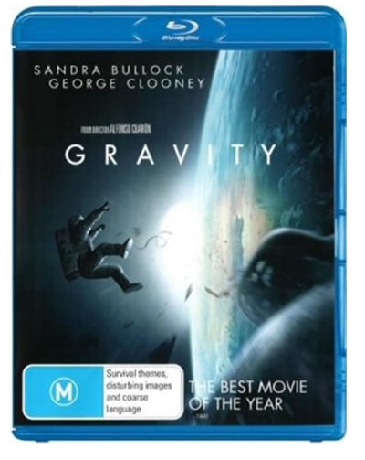 Gravity Blu Ray + DVD + Ultraviolet Good Condition (CP)
