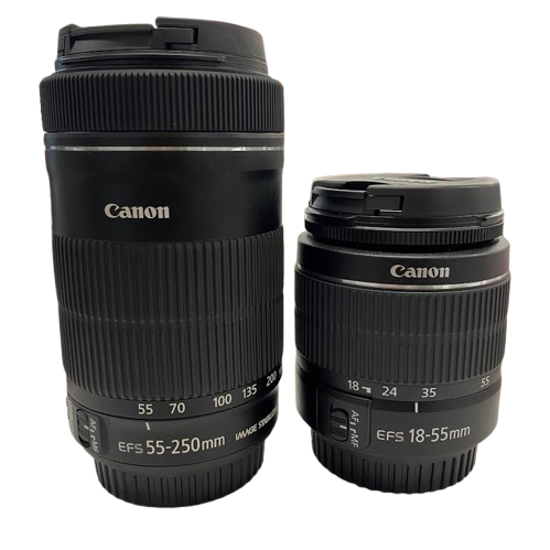 Canon EOS 1500D DSLR Camera with 18-55mm & 55-250mm Lens.