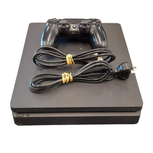 Sony Playstation 4 Slim CUH-2202A, 500GB Storage, Black, Good Condition, With Controller, HDMI + Power Cables (GE)