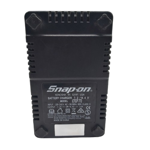 Snap-On 7.2/14.4V CTCF772 Battery Charger, Maroon, Good Condition, With Removable AC Power Cable (CP 1357443)