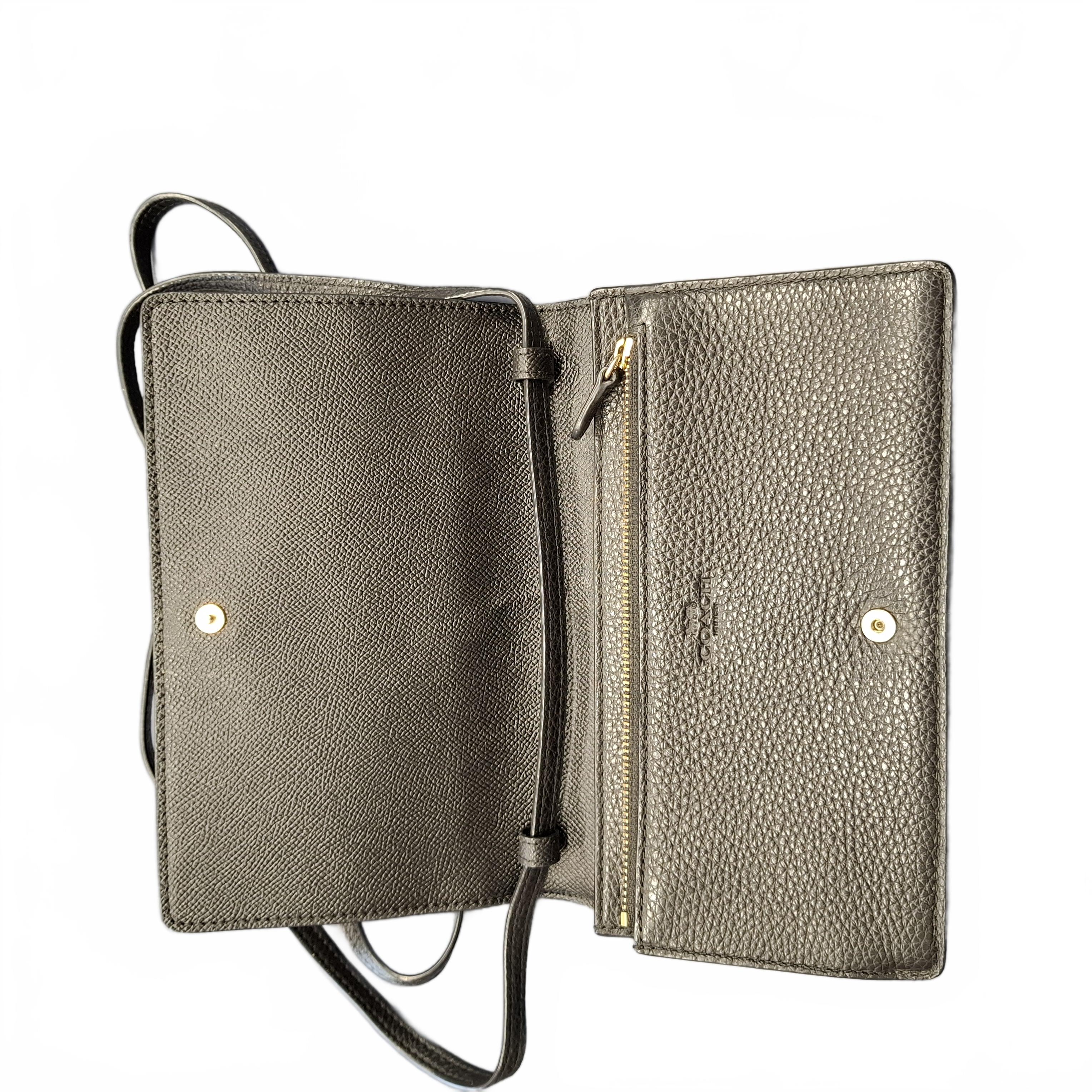 Coach Crossbody Clutch Purse Black M1981-F30256 (JN)