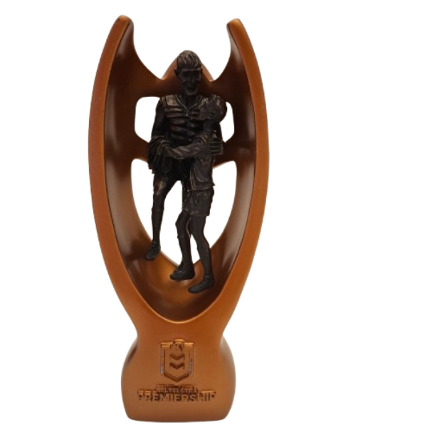 NRL Telstra Premiership Trophy Black Case with Lights (JN)