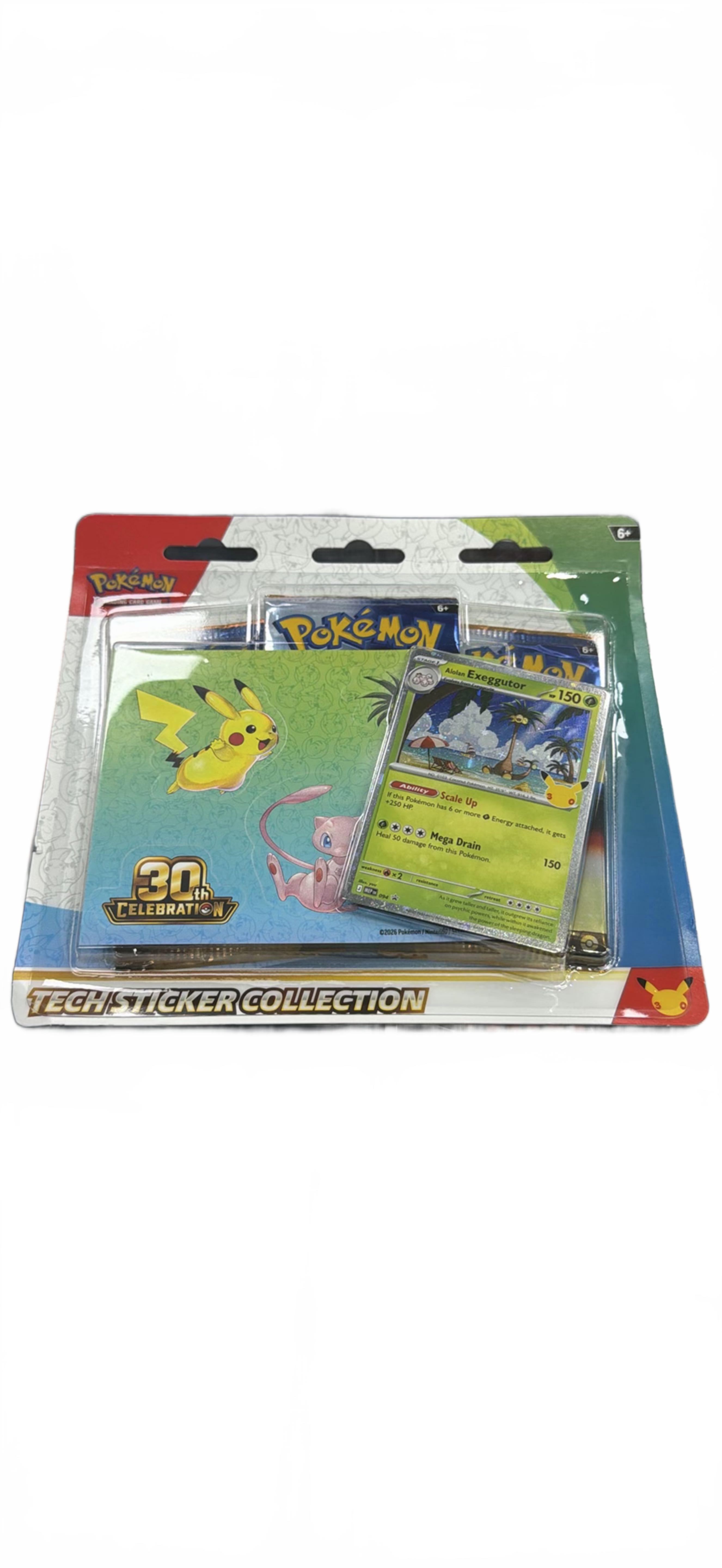Pokemon 30th Celebration Alolan Exeggutor Tech Sticker Collection (1437822)