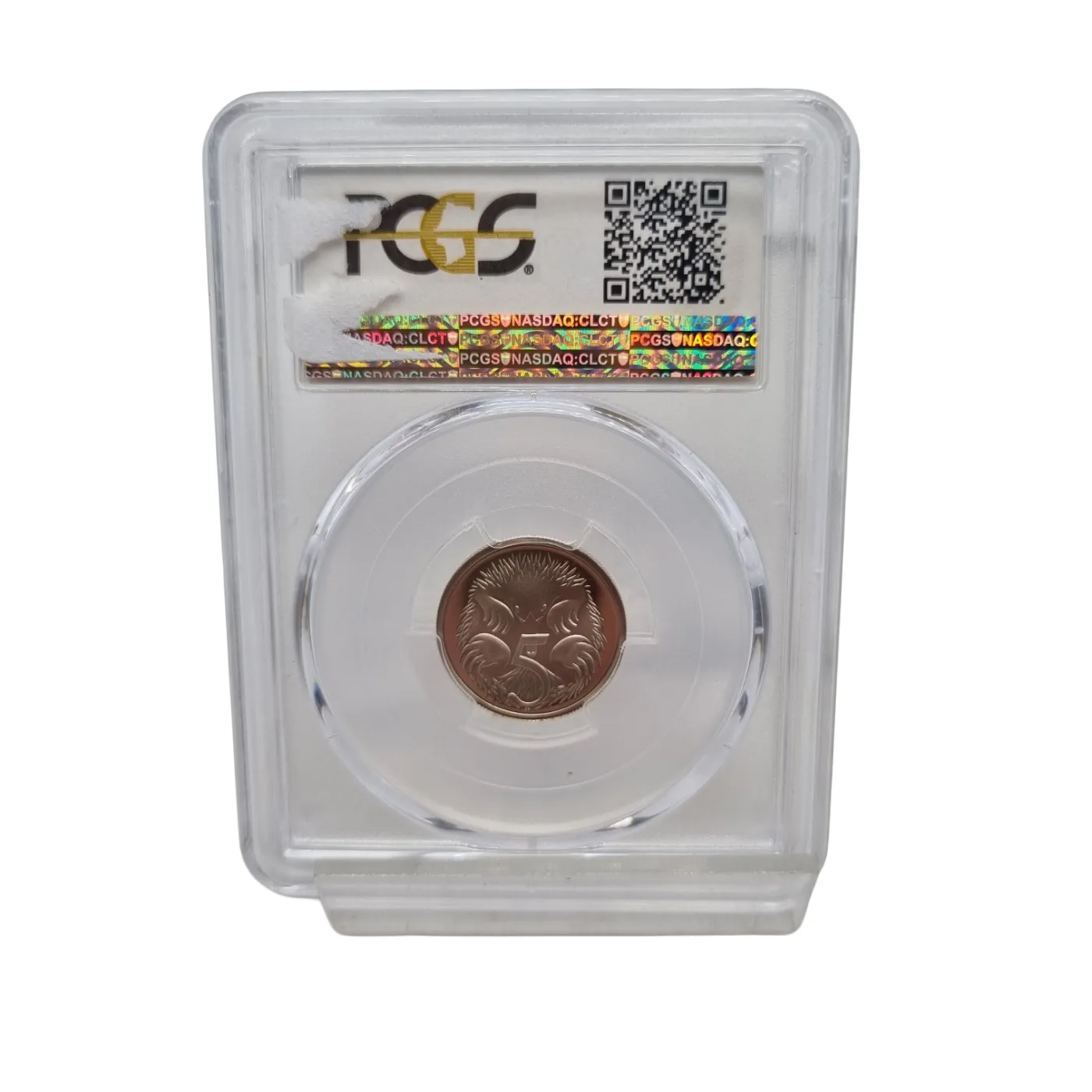 1986 Australian 5 Cent Coin Graded PCGS PR68DCAM (WR 1366587)