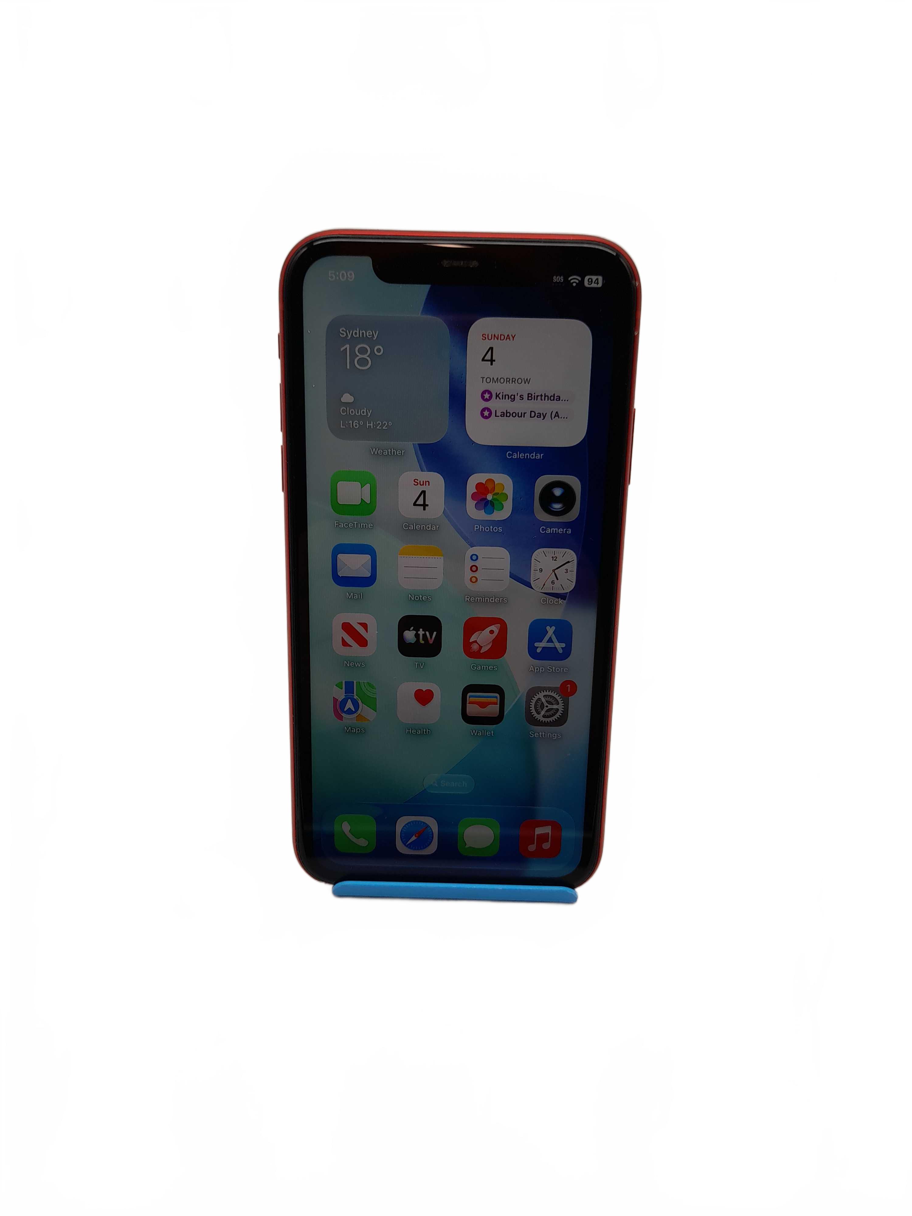 Apple iPhone 11 128GB Red A2221 75% Battery Cap Great Condition Unlocked (WL1430502)