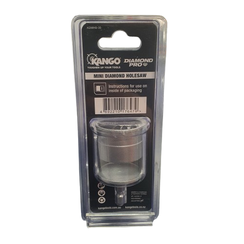 Kango Diamond Pro Mini Diamond Holesaw 35mm 1/4in Hex Shank, Like New In Packaging (MR 1381561)